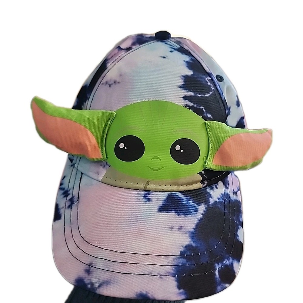 Disney Star Wars Yoda Baby Grogu Tie Dye Lightweight Strapback Hat Cap